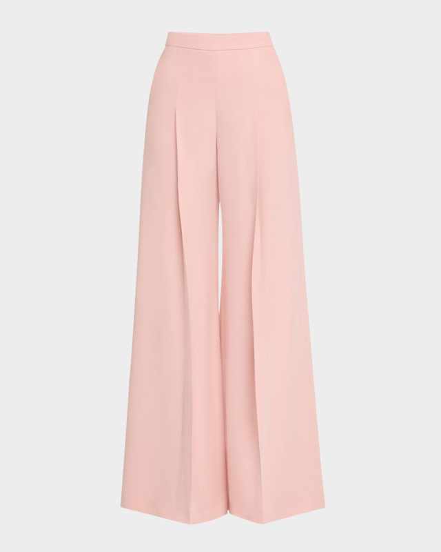 Pleated Wide-Leg Pants